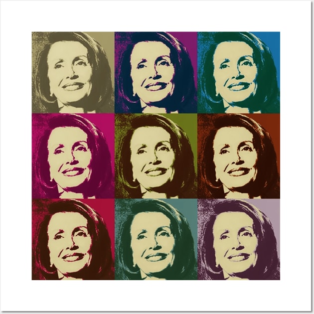 Nancy Pelosi Superstar Wall Art by skittlemypony